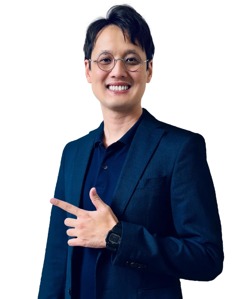 Contact page hero banner featuring Linc of Maketingo, a freelance digital marketer helping businesses achieve global growth.
