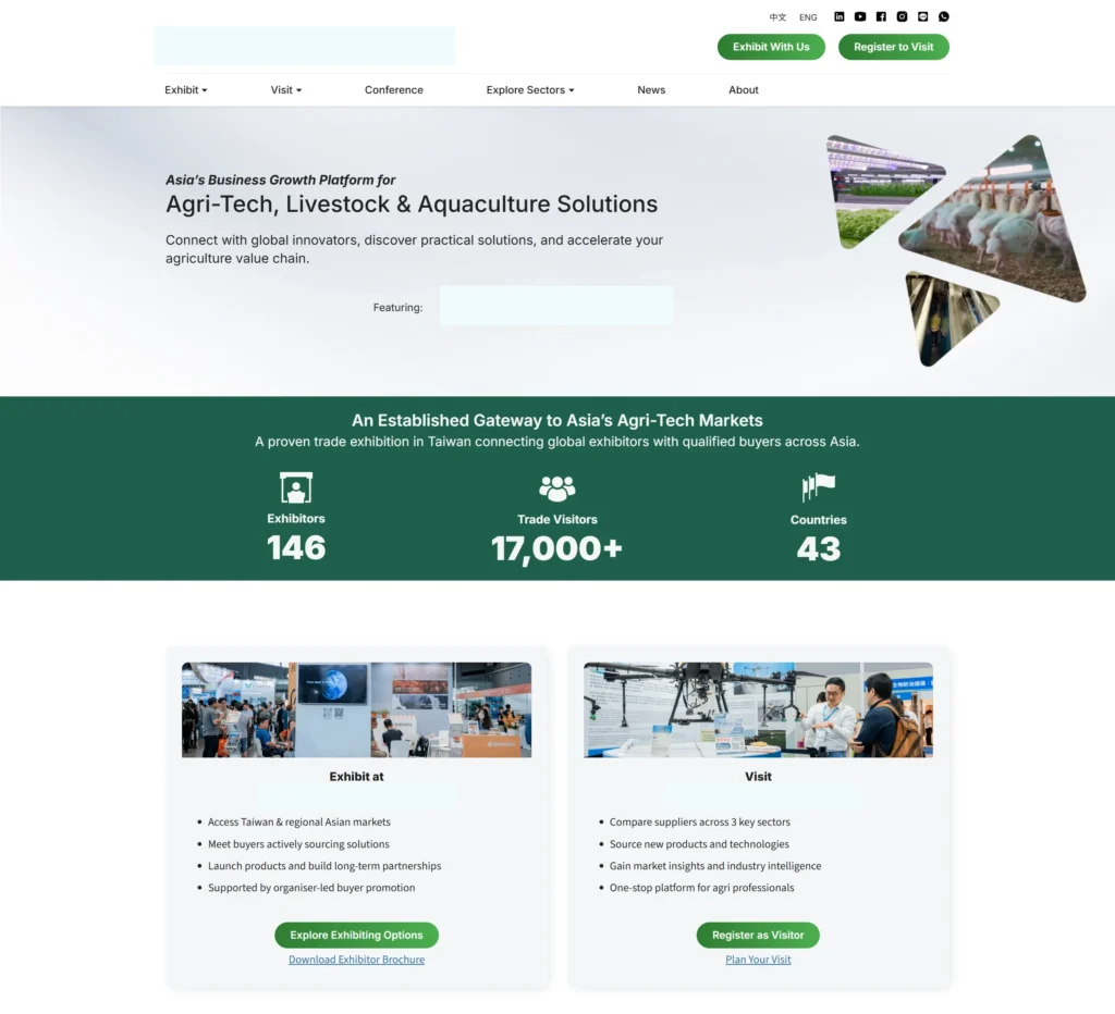 The rebuilt website turned a fragmented event campaign into one conversion-first hub, guiding visitors toward registration and exhibitors toward qualified inquiries through a tracked, multi-channel funnel.