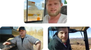 Video screencaps of international clients providing testimonials on LiftStar Machinery, highlighting their positive experiences with the durability, efficiency, and support of LiftStar equipment.